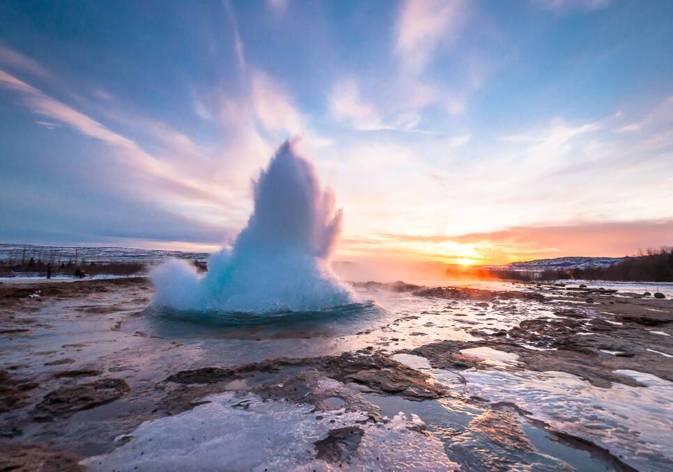The Golden Circle route offers a glimpse into Iceland's heart-stopping natural wonders and geological marvels like the Strokkur geyser pictured here. Picture Shutterstock 