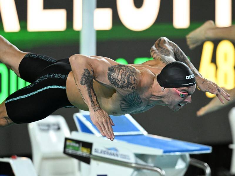 Kyle Chalmers has pushed through back pain to qualify for a third Olympics. (Darren England/AAP PHOTOS)
