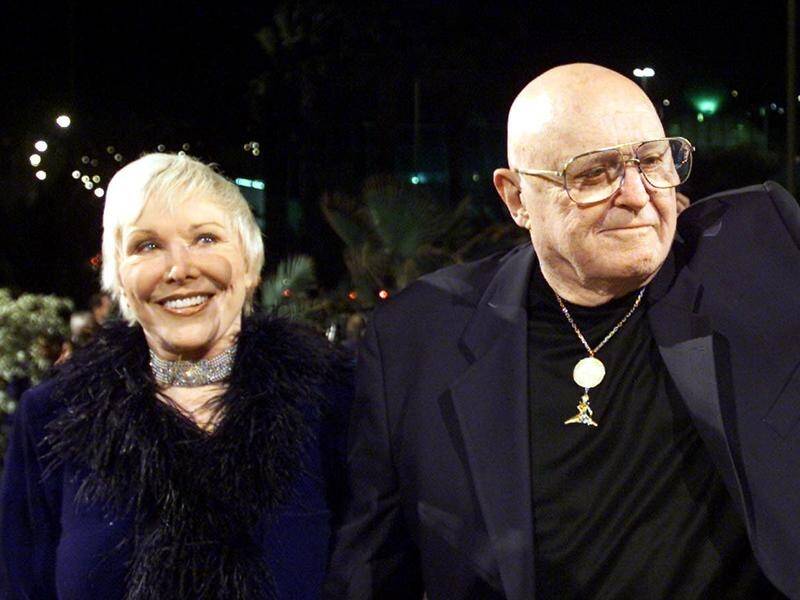 Joan Benedict and husband Rod Steiger were together until his death in 2002. (EPA PHOTO)