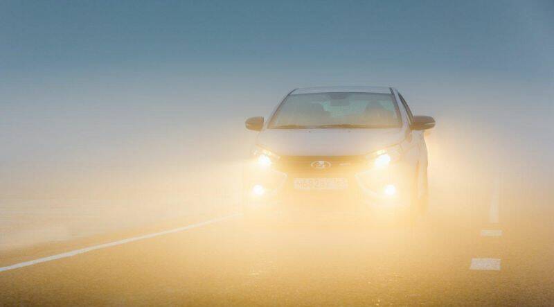Is it legal to drive with your fog lights on?